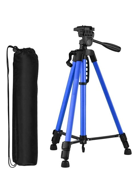 Lightweight and Durable Tripod for Camera and Mobile Phone   - 3366- Blue