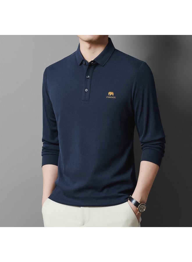 Fomoce men's Business Polo Shirt For Spring - Image 3