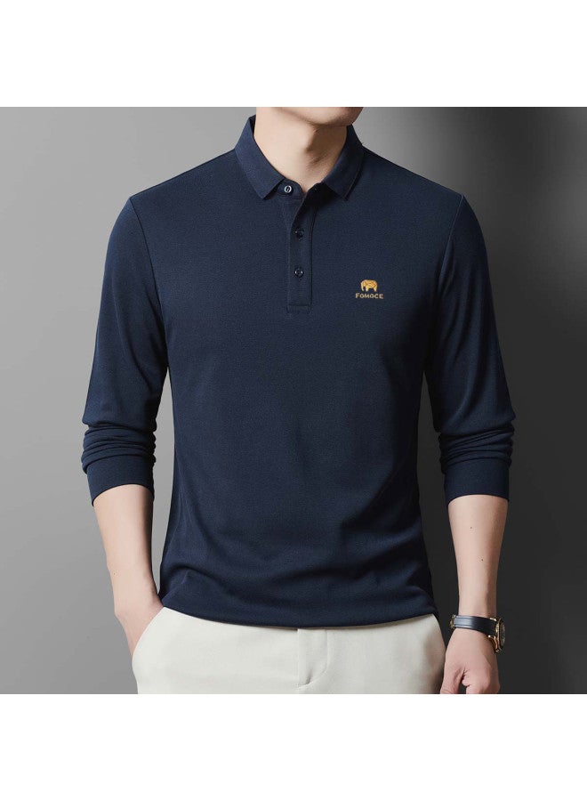 Fomoce men's Business Polo Shirt For Spring - Image 4