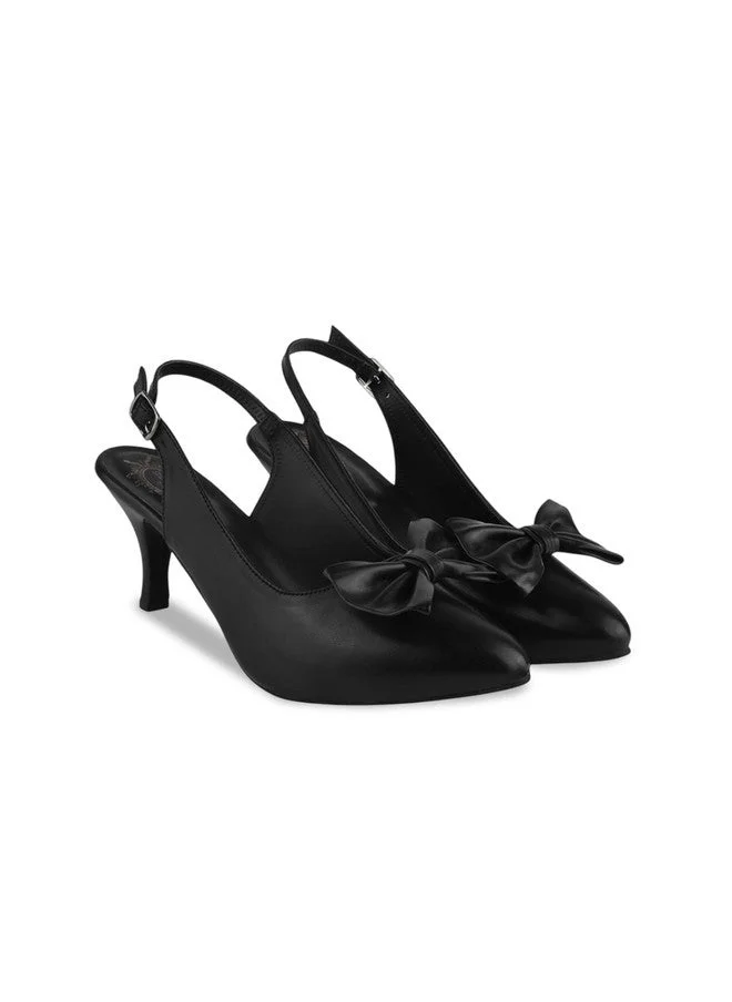 شوتوبيا Shoetopia Pointed Toe and Bow Detailed  Pumps for Women & Girls