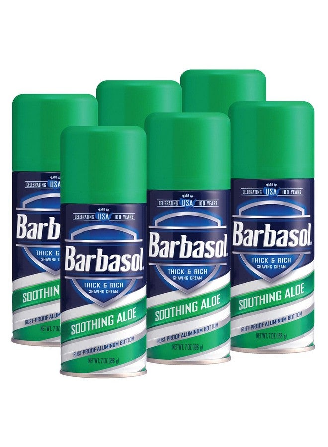 Barbasol Arbasol Soothing Aloe Thick And Rich Shaving Cream 7 Ounce Pack Of 6 - Image 2