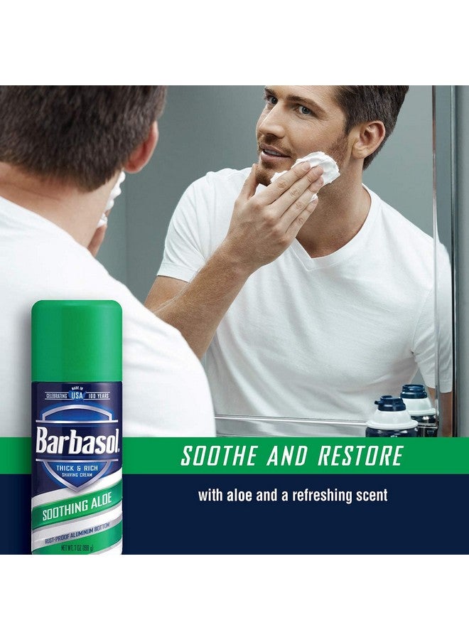 Barbasol Arbasol Soothing Aloe Thick And Rich Shaving Cream 7 Ounce Pack Of 6 - Image 5