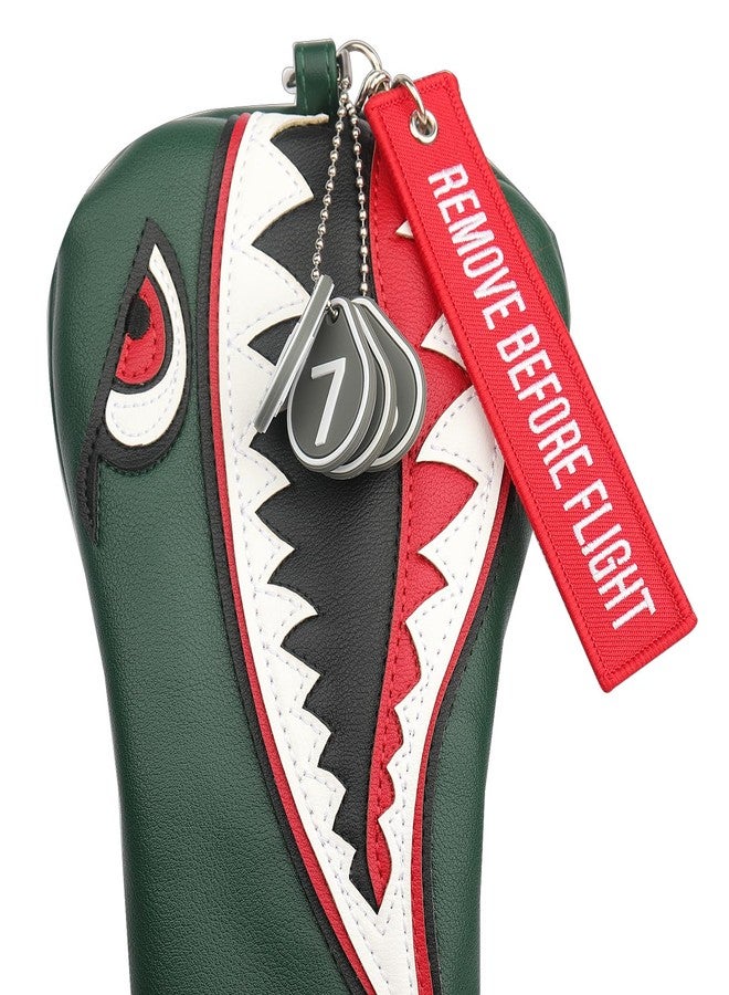 SHABIER New Flying Tiger Warshark Golf Headcover for Golf Club Available for Driver/Fairway/Hybird (Fairway Cover) - Image 3