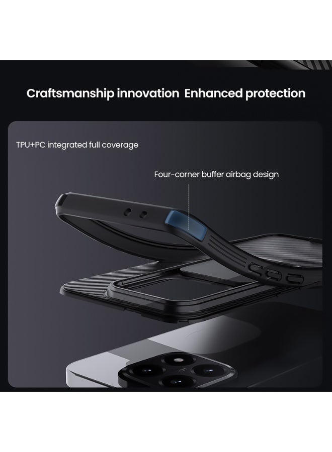 Nillkin For Xiaomi 15T Case TPU+PC Shockproof Bumper, Camera Lens Protection Slide Back Cover, Anti-Fingerprint Slim Fit Mobile Phone Casing - Image 4