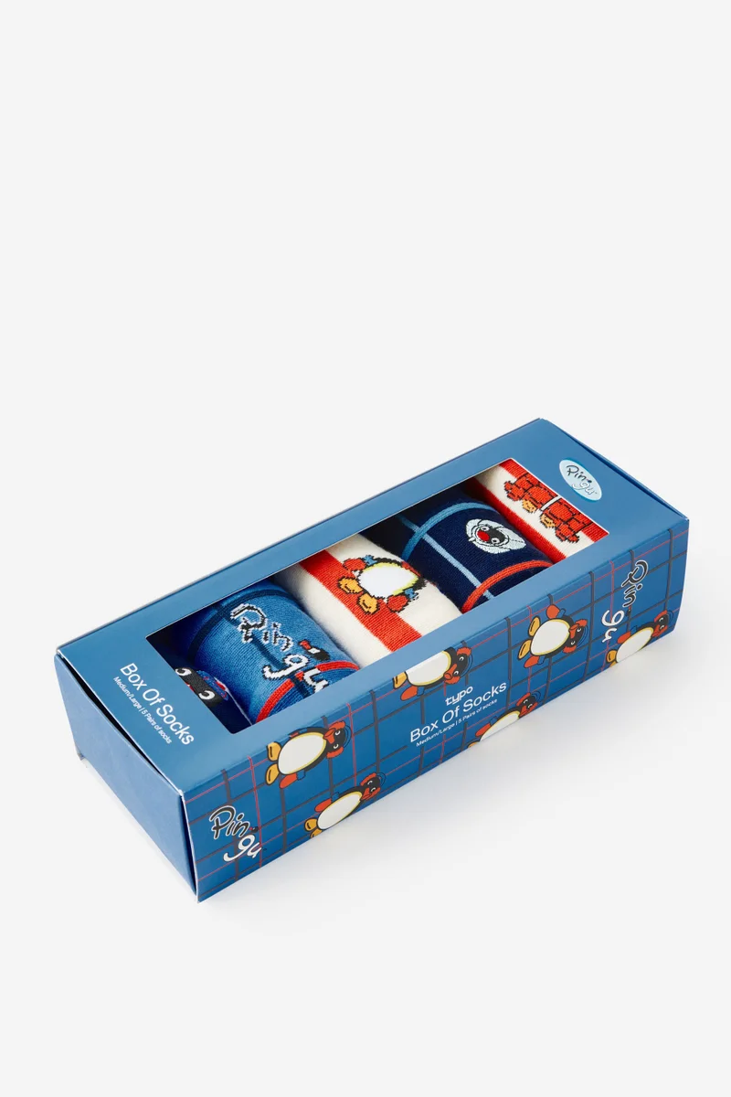 Typo Pingu Box Of Socks