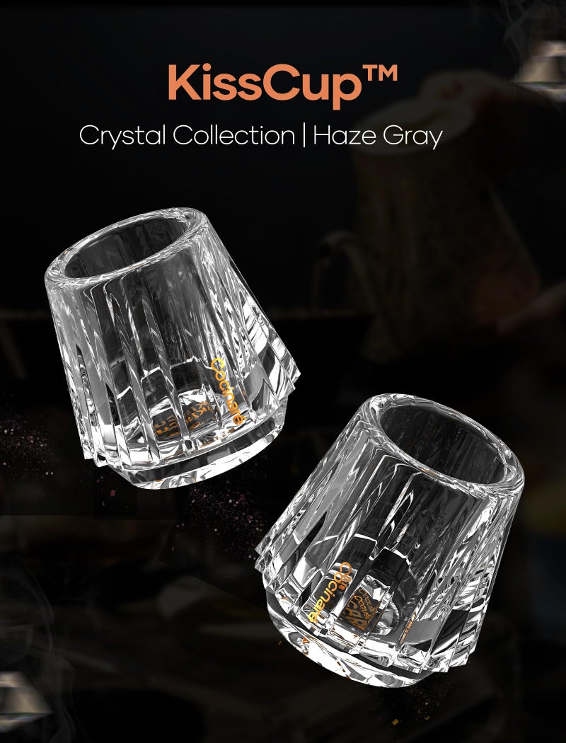 Cocinare Espresso Cups Set of 2, Crystal Clear Espresso Shot Glasses, Ideal Small Demitasse Cups for Pour Over Coffee Maker and Cortado, Essential Coffee Bar Accessories, Gift for Lovers, 1.5 OZ - Image 2