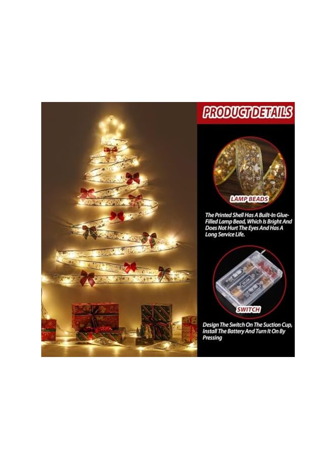 The Bros أضواء عيد الميلاد زينة شجرة أضواء خرافية سلسلة 16 قدم 50 LED أضواء شريط عيد الميلاد أضواء سلكية تعمل بالبطارية لشجرة عيد الميلاد المنزل الحديقة حفلات الزفاف ديكور حفلات رأس السنة الجديدة - Image 4