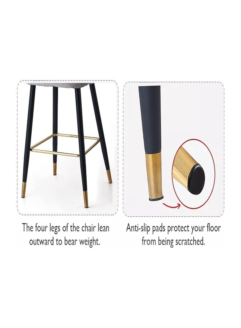 Ripple FURNITURE Bar Stool Kitchen Chair Round 3D High Bar Chair Modern Design With Strong Base  - Image 4