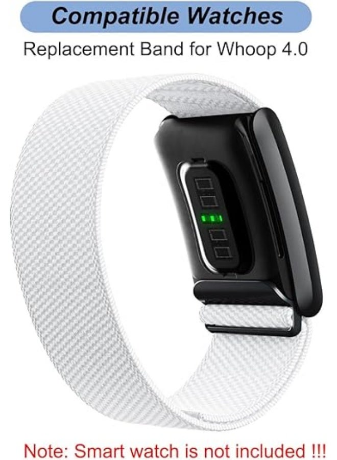TraMx Bands for Whoop 4.0 - Replacement Nylon Knit Watch Strap Wristband with U-shaped Metal Frame Fitness & Activity Tracker Accessories - Image 3