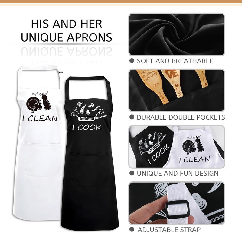 Ztl Wedding Gifts for Newlyweds, Wedding Gift Cutting Board Set, Happy Marriage Cutting Board, Wedding Gift for Couple 2025, Christmas His Her Gifts, Gifts for Wedding Shower, Anniversary (8 pcs) - Image 3
