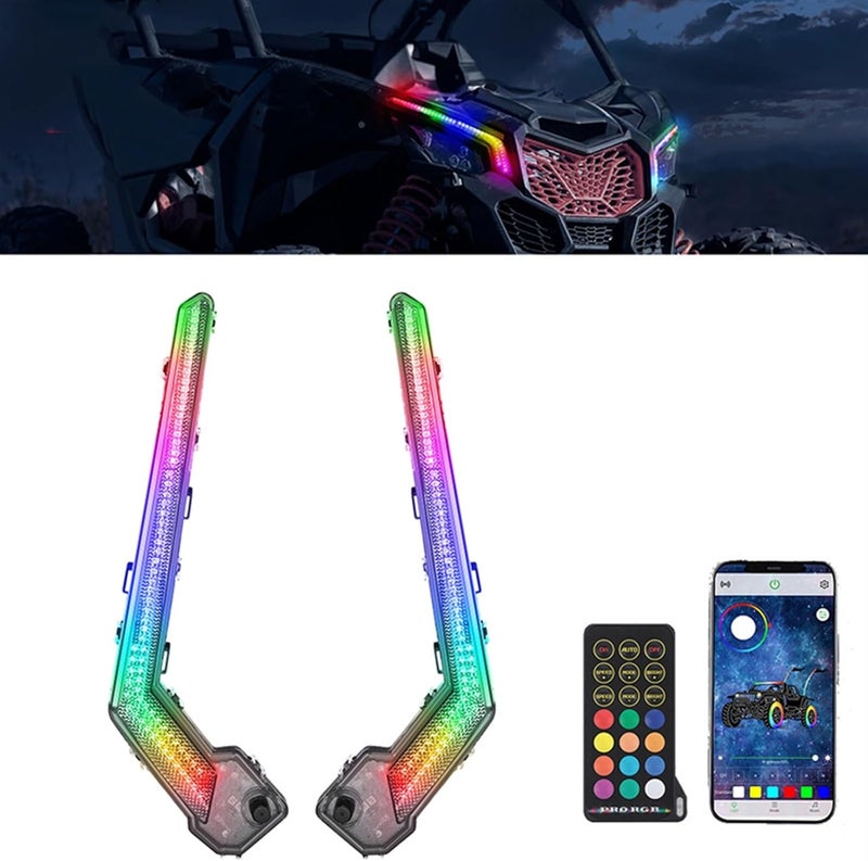 Yurefax X3 RGB Front LED Signature Lights for Can-Am - Image 4