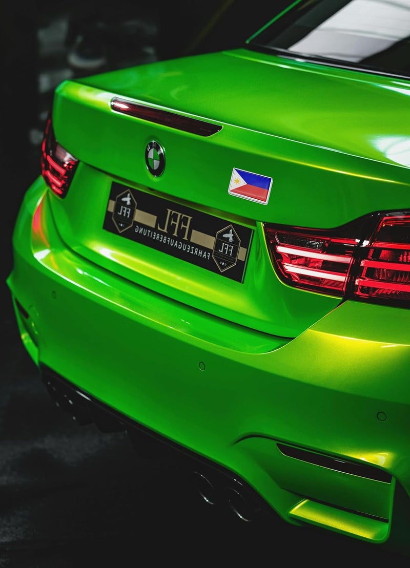 LLBFHH 2 Pcs Philippines Flag Car Stickers Chrome Decals - 2.3 x 1.6 Inch Metal Truck Stickers - Image 4