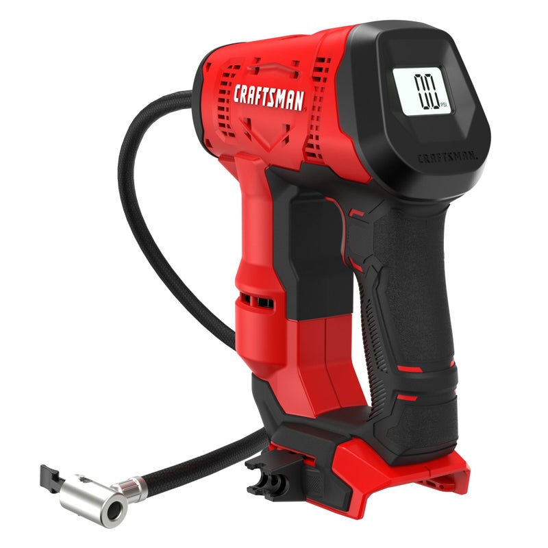 ضاغط هواء كرافتسمان V20 محمول بدون سلك لضخ الإطارات حتى 150 PSI مع أداة مقياس الضغط الرقمي فقط CMCE521B