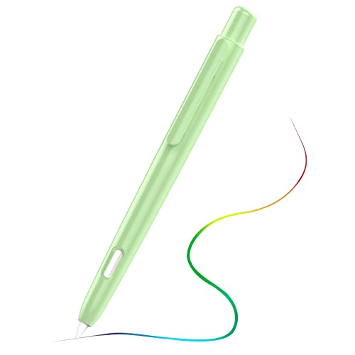 MoKo Protective Case Compatible with Apple Pencil Pro, Apple Pencil 2nd Generation, Retractable Protective Case for Apple Pencil with Clip, Apple Pencil Hard PC Cover, Double-Tap Stand, Green - Image 1