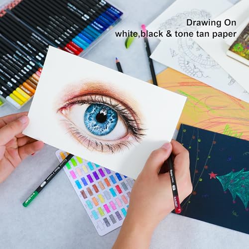KALOUR 72 Count Colored Pencils for Adult Coloring Books, Soft Core,Ideal for Drawing Blending Shading,Color Pencils Set Gift for Beginners Artists - Image 5