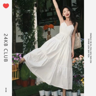 2024 Summer New French Style V-neck White Sling dress Womens Waist Design Niche Elegant Small Skirt White - pzsku/ZE51CD42F85E4EE224D88Z/45/1746230578/645ec703-5065-46e3-85fd-9d0628a7ff27