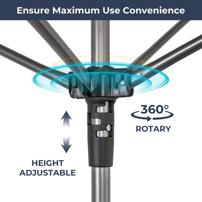 STO STO Portable Umbrella Clothesline, 82 Feet Rotary Drying Rack with Adjustable Height, Freestanding Laundry Line for Backyard, Patio, Balcony & Camping, Easy Setup with Carry Bag, No Tools Required - Image 4