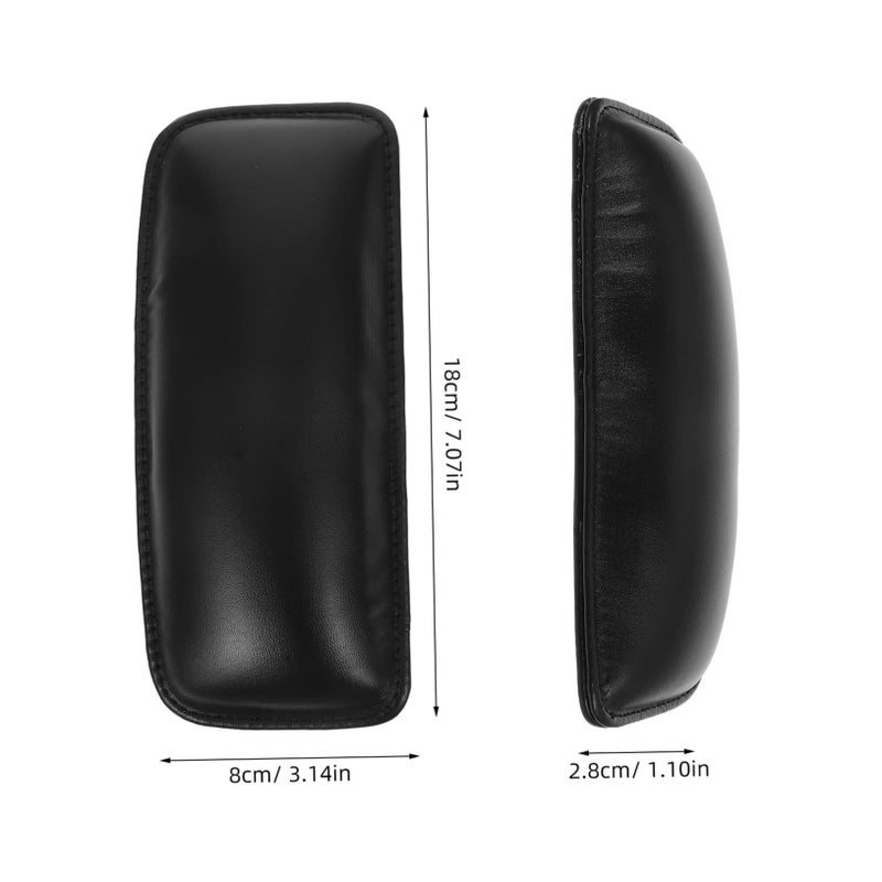 2Pcs Black Breathable Car Knee Arm Pads Leg Support Cushion For Driving Comfort - Image 3