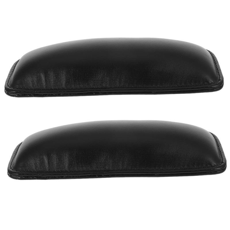 2Pcs Black Breathable Car Knee Arm Pads Leg Support Cushion For Driving Comfort - Image 2