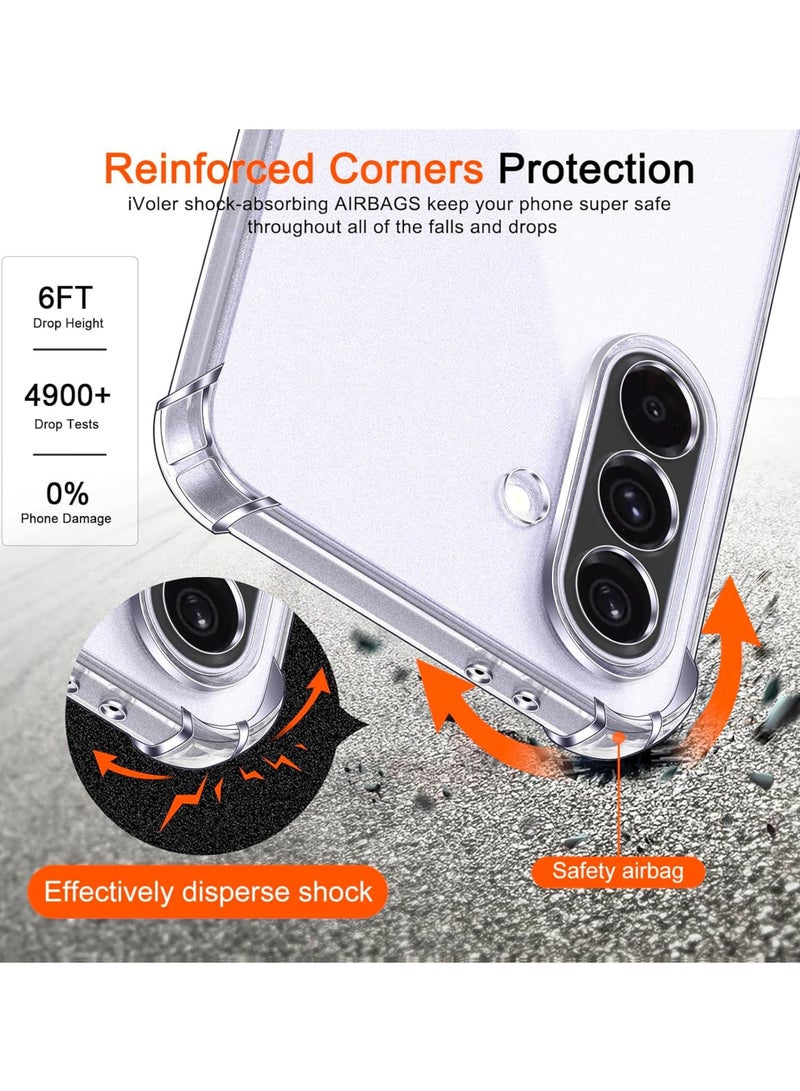 Samsung Galaxy A56 Case | Designed for Galaxy A56 Case | Slim Flexible TPU Airbag Bumper Shock Absorption Rubber Soft Silicone Case Cover Fit for Samsung Galaxy A56 | Clear - view 2