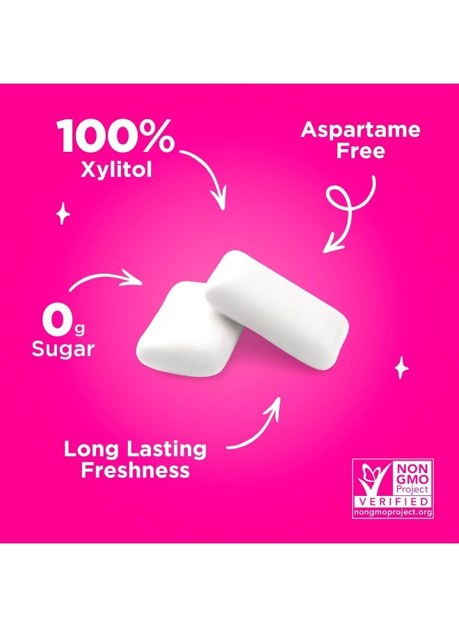 PUR Gum | Aspartame Free Chewing Gum | 100% Xylitol | Natural Pomegranate Mint Flavored Gum, 55 Pieces (Pack of 1) - Image 5
