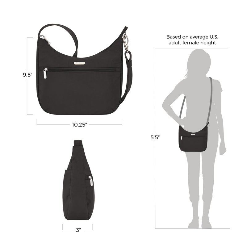 Travelon Anti-Theft Essentials East/West Hobo Bag - Image 4