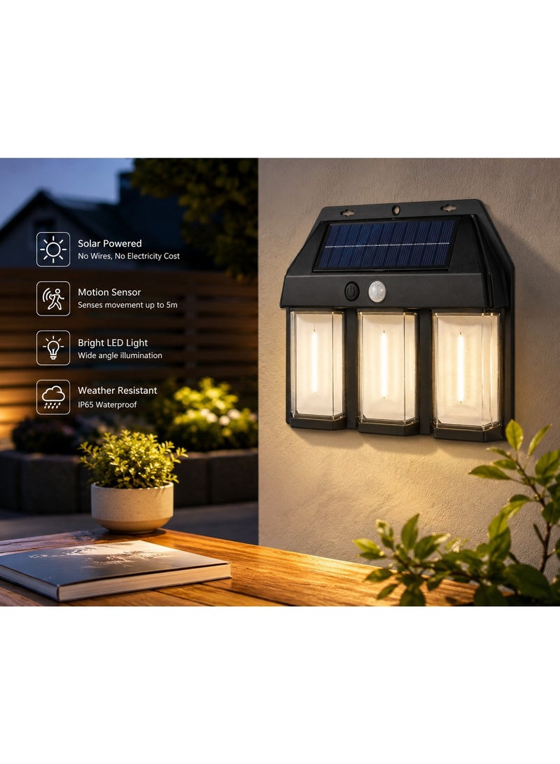 Solar Wall Lamp, Outdoor LED Motion Sensor Light, IP65 Waterproof, Wireless Security Lighting for Garden, Patio, and Pathway. - Image 3