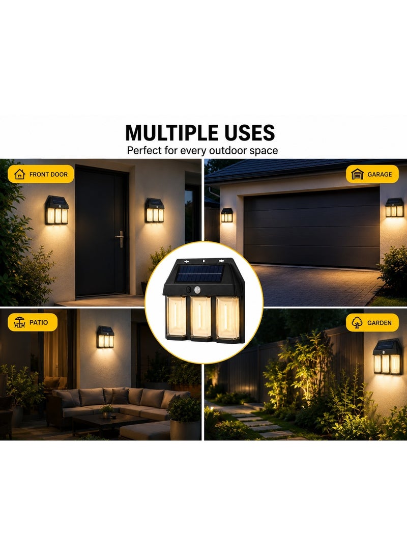 Solar Wall Lamp, Outdoor LED Motion Sensor Light, IP65 Waterproof, Wireless Security Lighting for Garden, Patio, and Pathway. - Image 2