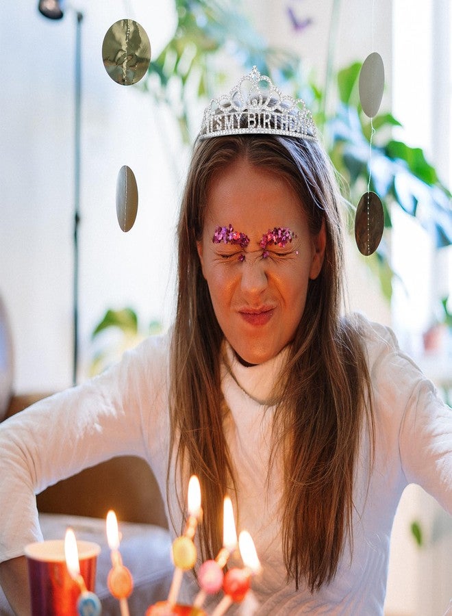 ACO-UINT Silver Birthday Crown for Women, Happy Birthday Headband It's My Birthday Crown, Birthday Girl Crown Birthday Queen Tiara Birthday Decorations Birthday Gifts - Image 5