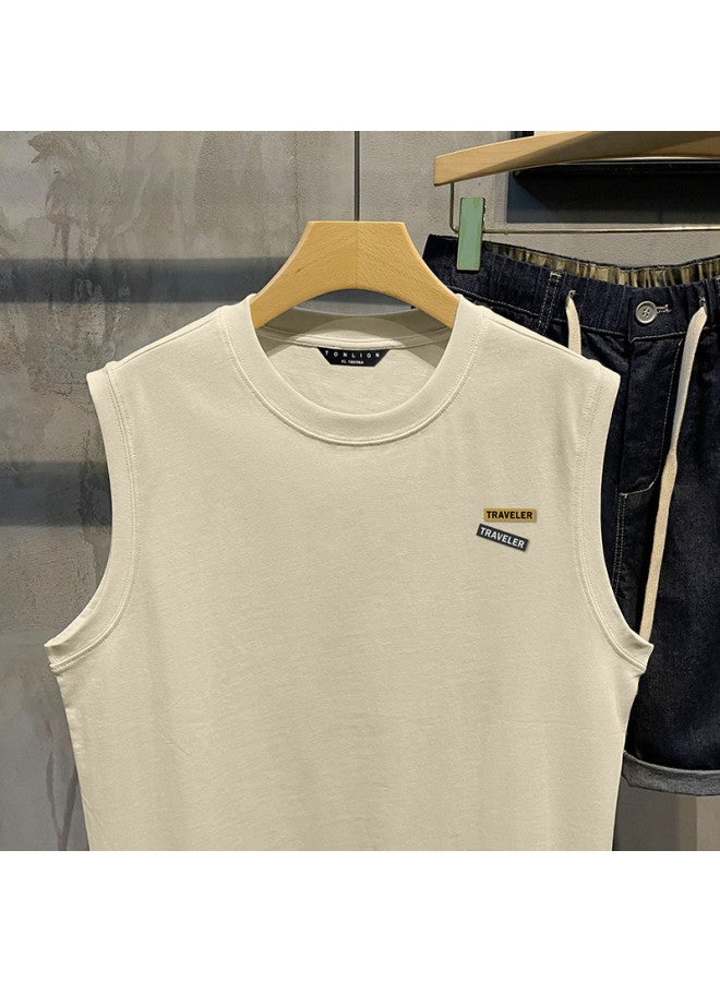 TonLion 2025 Summer Men's Tank Top - Casual Sport Sleeveless Shirt For Outdoor Wear - Image 4