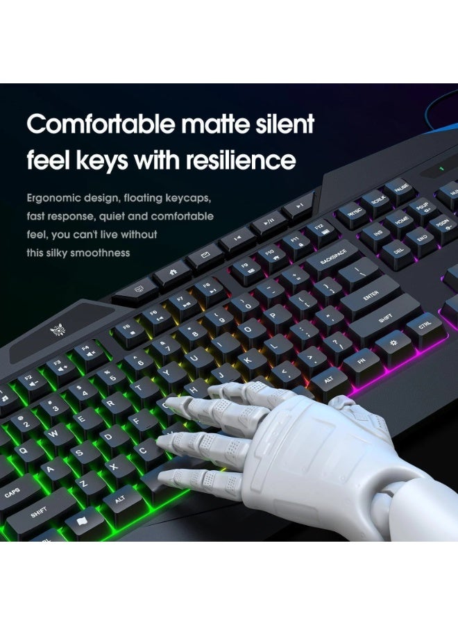 onikuma 3 in 1 Gaming Combo - G22 Keyboard / CW917 Mouse/ MP002 Mouse Pad  - Image 4