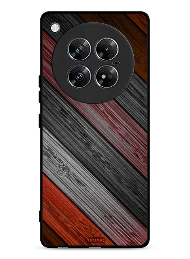 Tolwak Infinix Zero 40 Protective Case Cover Colored Wooden Pattern - Image 1