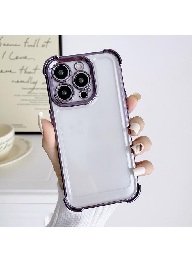 اس-توب جراب لهاتف iPhone 15 Plus مطلي بالكهرباء بأربع زوايا مقاوم للصدمات - Image 2