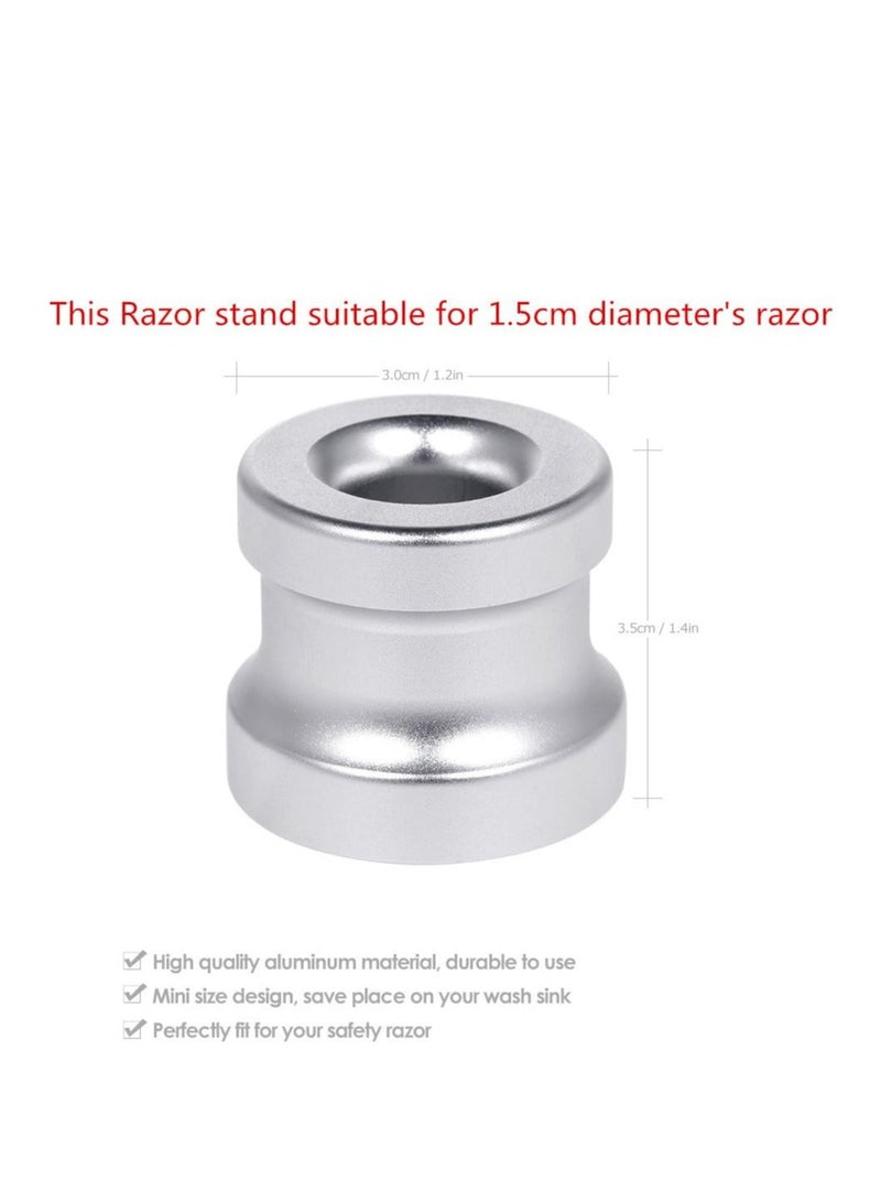 ANSELF Men's Shaving Razor Stand Holder Aluminum Alloy Safety Razor Base Stand Good Thanksgiving/Christmas Gift - Image 2