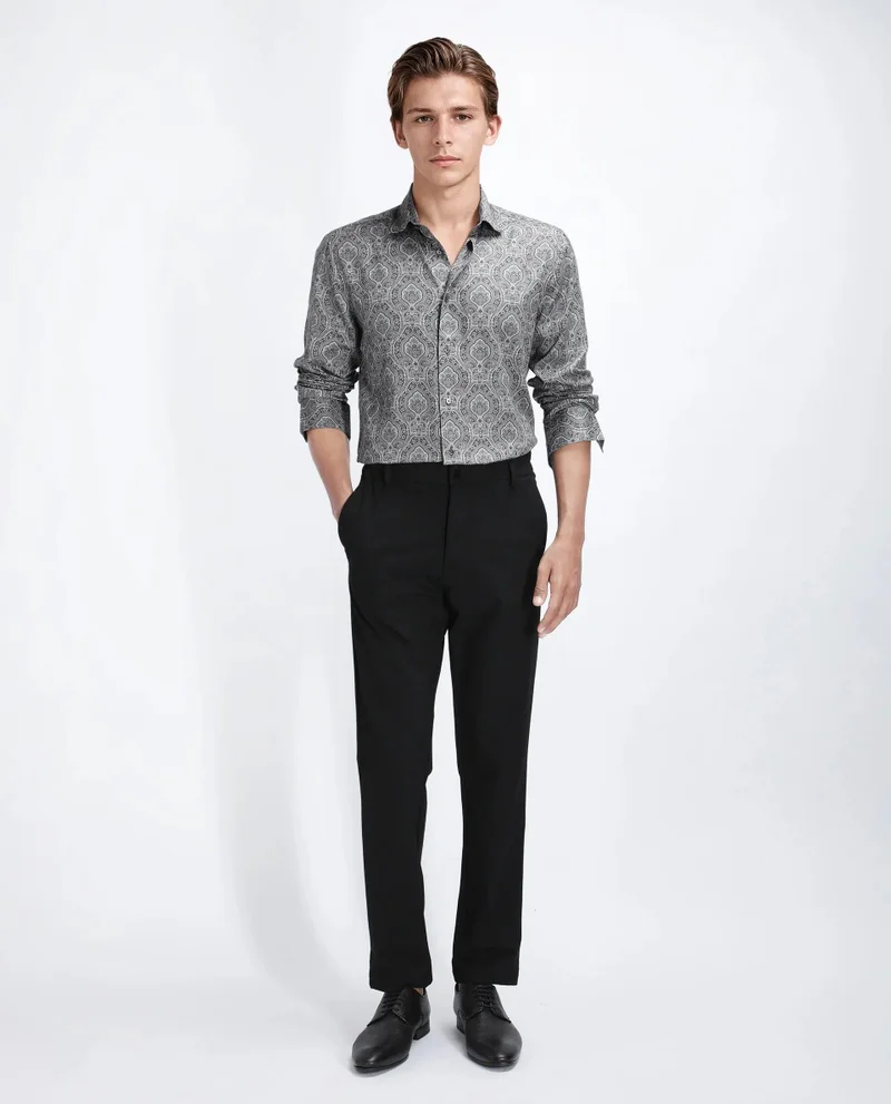 Rare Rabbit Men's Regular Fit Paisley Print Shirt