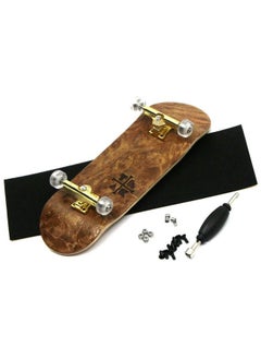 Teak Tuning Prolific Complete Fingerboard With Upgraded Components, Cloud Nine Edition Pro Board Shape And Size, Bearing Wheels, Trucks, And Locknuts 32Mm X 97Mm Handmade Wooden Board  - Image 2