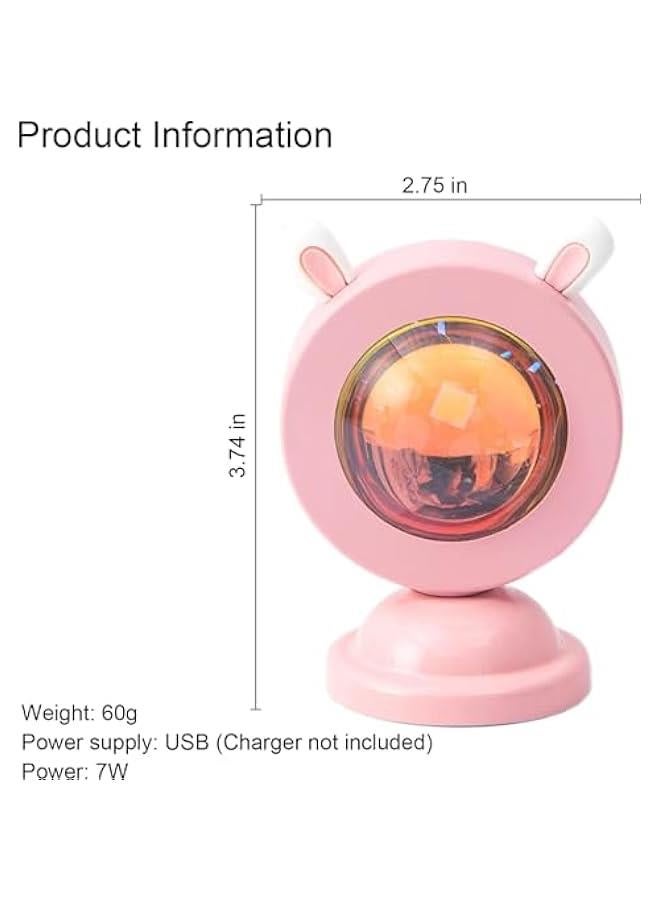 Sunset Lamp, 16 Colors Sunset Lamp Sunlight Projection Lamp, LED Light Night Lights Projector, Sunset Light for Bedro Decor, Party, Tiktok Live, Ro Decor - Image 5