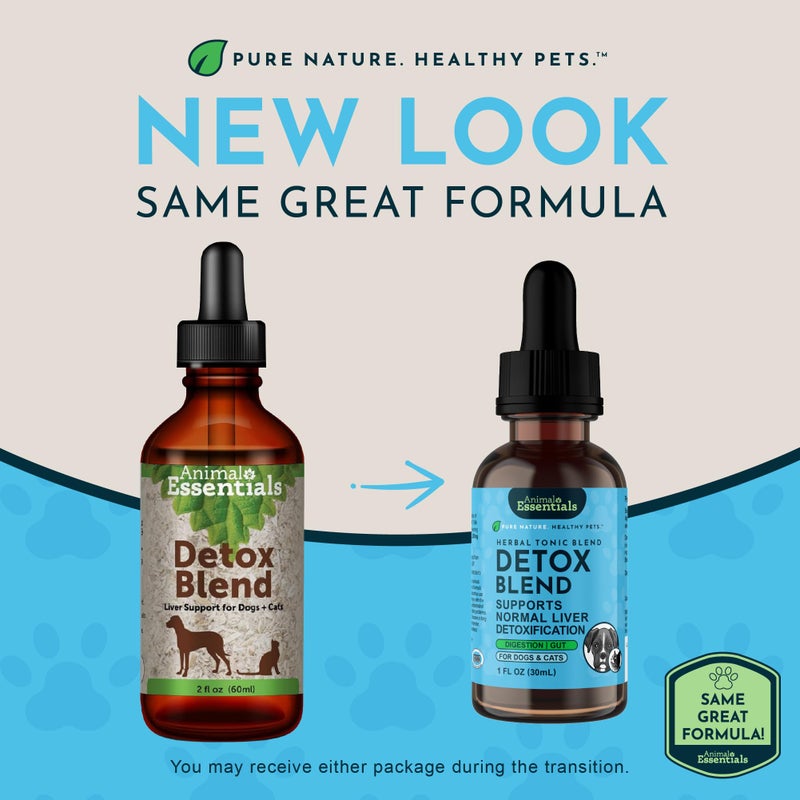 Animal Essentials Detox Blend - Liver Support for Dogs & Cats, Liver Supplement, Herbal Formula, Organic Human Grade Herbs, Vet Recommended - 1 Fl Oz - Image 2