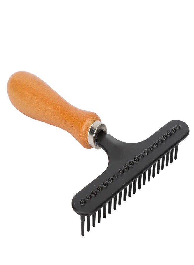 Yinhing Carpet Rake, Portable Stainless Steel Handheld Carpet Rake Cleaning Grooming Hair Groomer Rug Rake for Beauty Salon - Image 4
