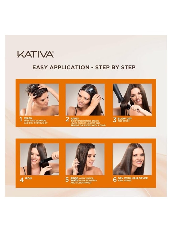 Kativa Kativa Brazilian Straightening Kit – 12 Weeks of Professional Results at Home  - Image 4
