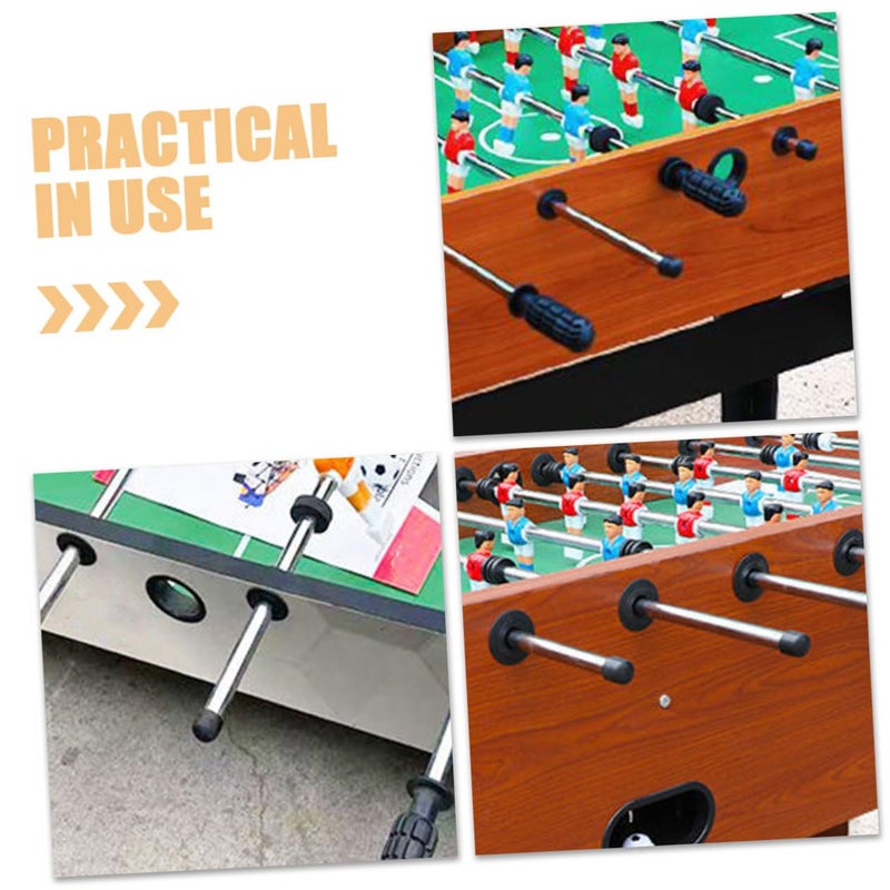 16pcs Black Rubber Foosball Rod End Caps Replacement Parts for Table Football - Image 5