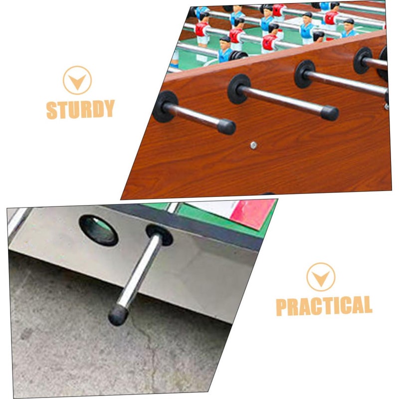 16pcs Black Rubber Foosball Rod End Caps Replacement Parts for Table Football - Image 3