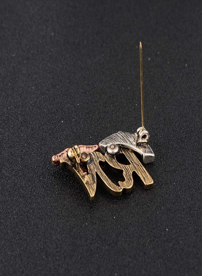 MANZHEN Antique Tri-color RN Caduceus Nurse Hat Brooch Gift for Doctor Nurse (1) - Image 4