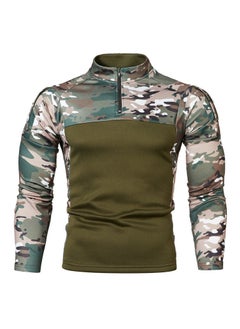 KUYING Outdoor Fitness Camouflage Jogging Men's Long Sleeved Sweatshirt  - Image 2