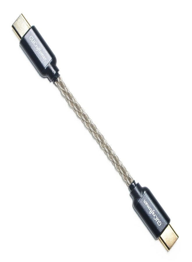 GUCraftsman كابل مضخم صوت سماعات USB C من GUCraftsman نوع C إلى نوع C 6N فضة كريستالية مفردة لفيو BTR5 Q1 Q3 Q3s Qudelix 5K xDuoo Link2 XD-05PLUS E1DA 9038G3 9038S 9038D لوتو PAW S2 - Image 2