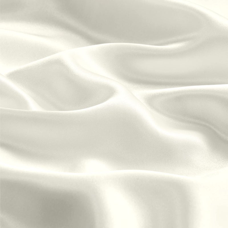 بيديليت وسادة ساتين بيدليت للشعر والجلد الفائق الناعم والتبريد على غرار حالات وسادة الحرير 2 مع هدية إغلاق المغلف للنساء الرجال (20 "" x26 "الحجم القياسي العاجي) - Image 3