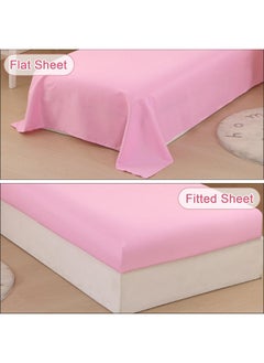 Wowelife Wowelife Unicorn Toddler Bedding Set for Girls Rainbow 4 Piece Toddler Bed Sheets Sets Pink Toddler Comforter Set Kids Bag in A Bag with Comforter, Flat Sheet, Fitted Sheet and Pillowcase, Pink  - Image 4