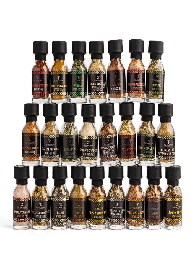 TILZ COLLECTION Spice Gift Set -24 Gourmet Spices For Cooking, Grilling, Rubs, Mixed Spice, Herbs, Spices & Seasonings, All Purpose Seasoning, Cooking Gifts For Men, Women, Birthday, Housewarming Gifts - Image 2