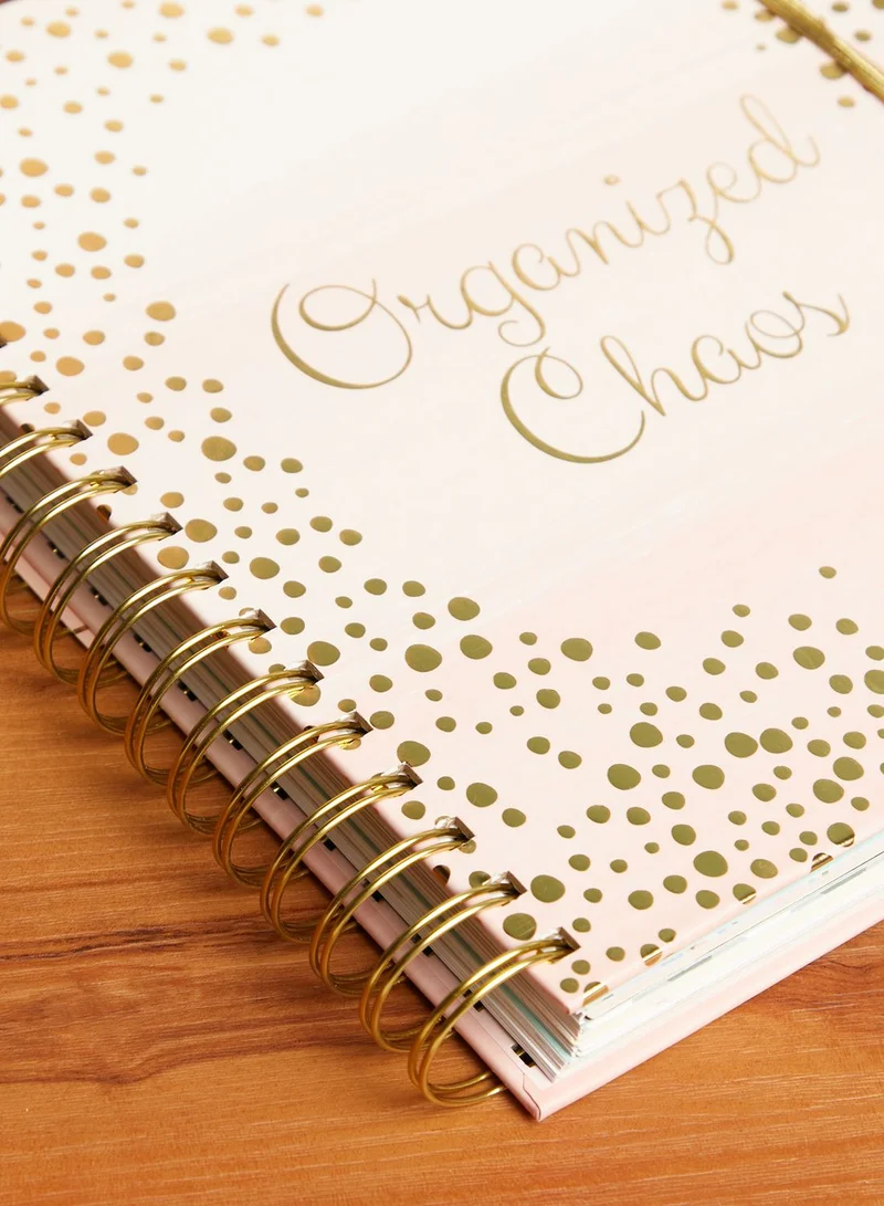 Tri-Coastal Gold Dot Journal Organized Chaos