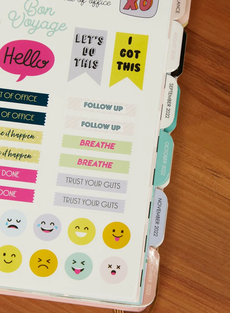 Tri-Coastal Gold Dot Journal Organized Chaos
